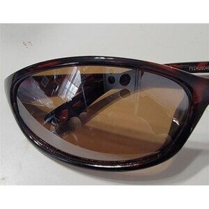 NWT Athletic Sport Bug Oval Sunglasses Brown  115259